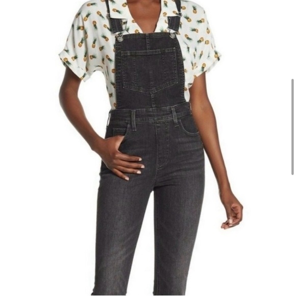 NWOT LEVIS black Denim Bib Overalls Jeans Jumpsuit 🤩 size 28 - Picture 13 of 14
